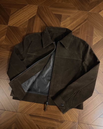 短丈ブラウンスエードジャケット B0059