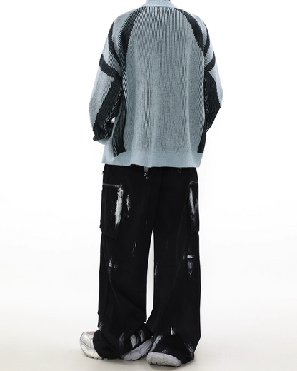 ダブルジップデザインドライバーズニット B0063