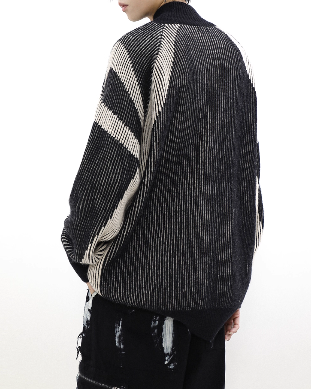 ダブルジップデザインドライバーズニット B0063