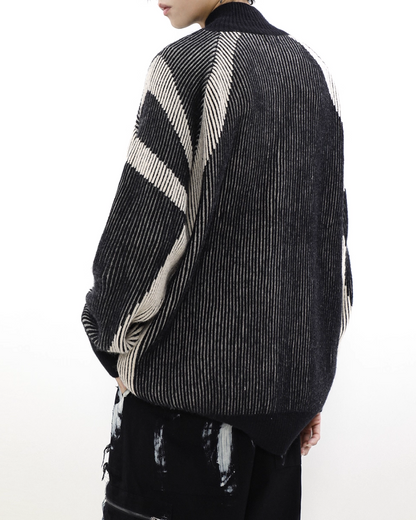 ダブルジップデザインドライバーズニット B0063