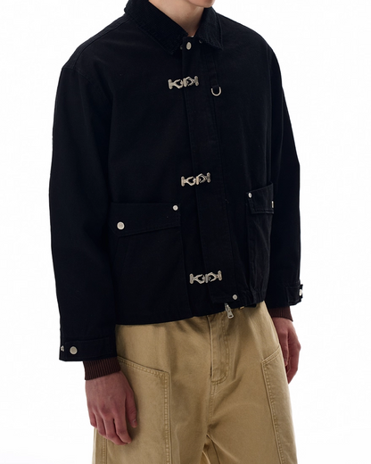 短丈カラーコーデュロイファイヤーマンジャケット B0064