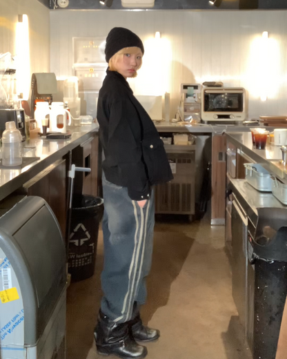 短丈カラーコーデュロイファイヤーマンジャケット B0064