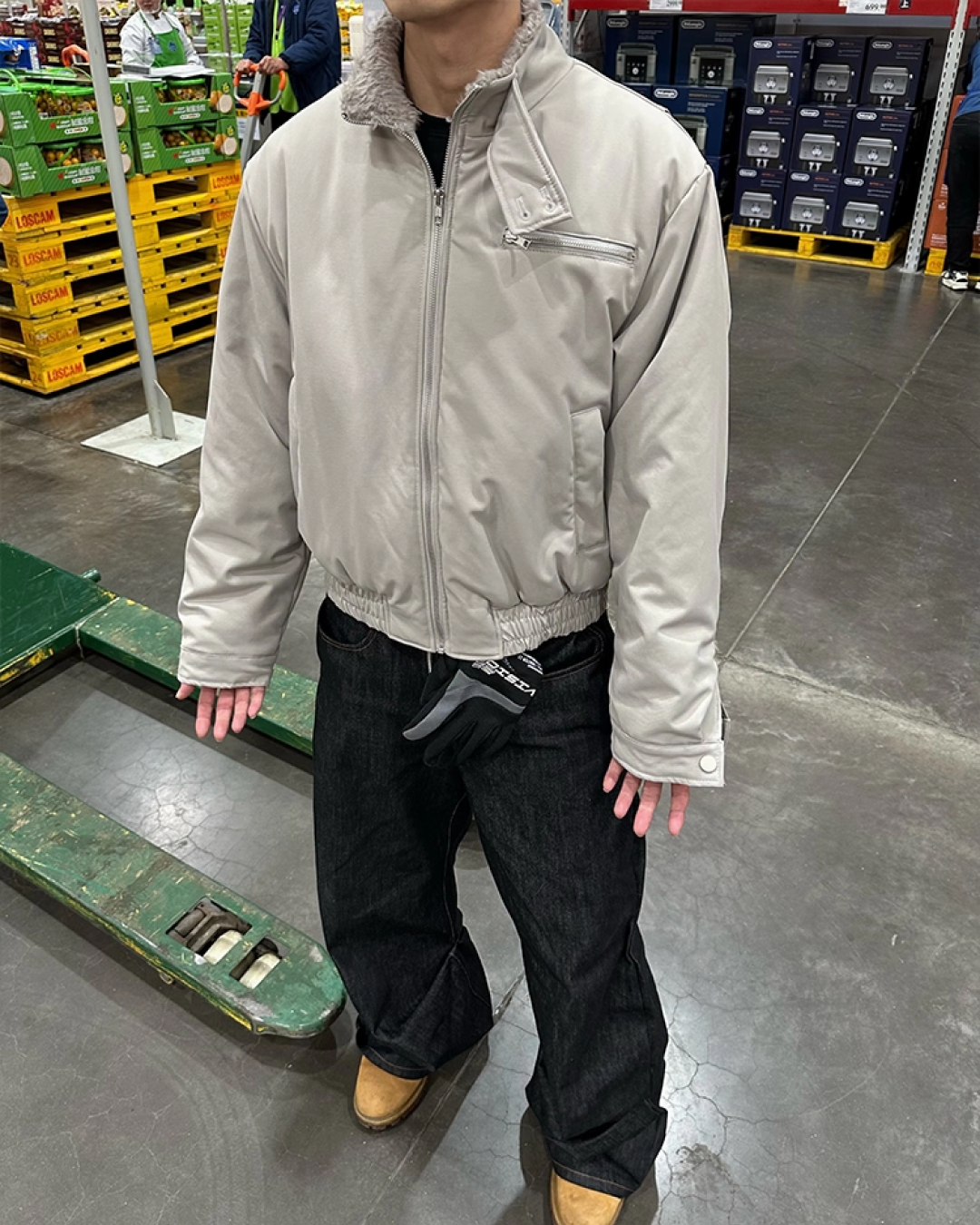 カラーボア短丈ジャケット B0067