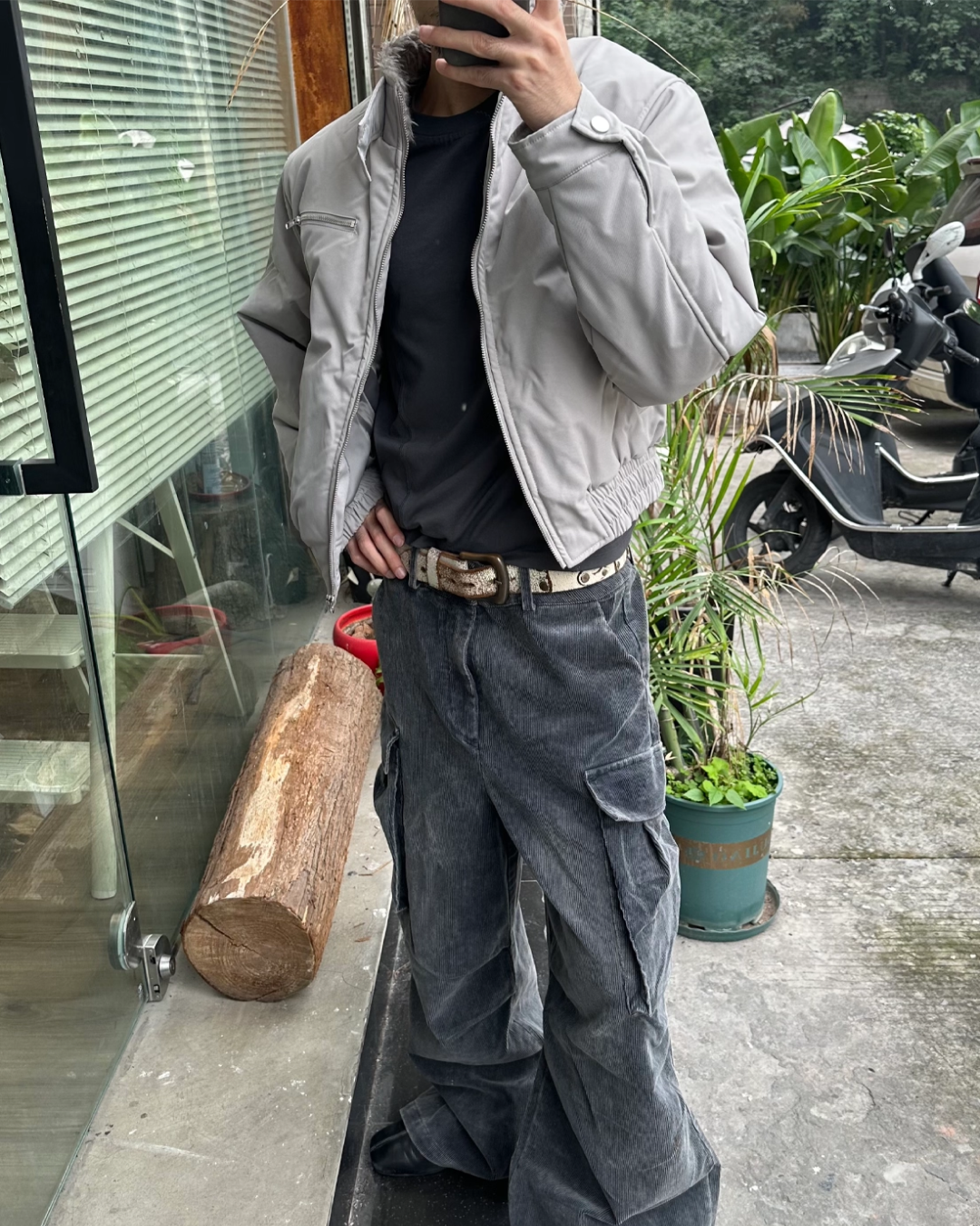 カラーボア短丈ジャケット B0067