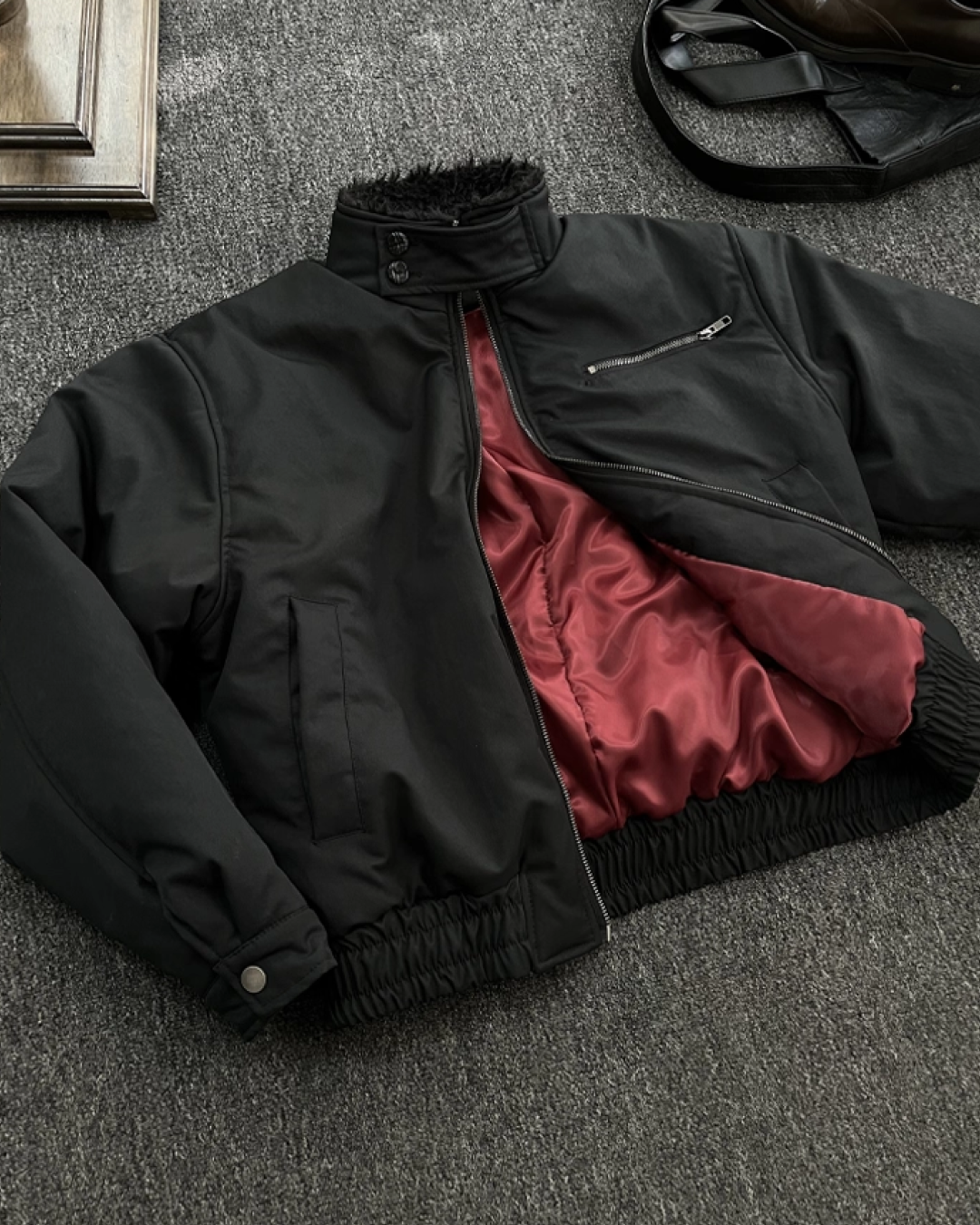 カラーボア短丈ジャケット B0067