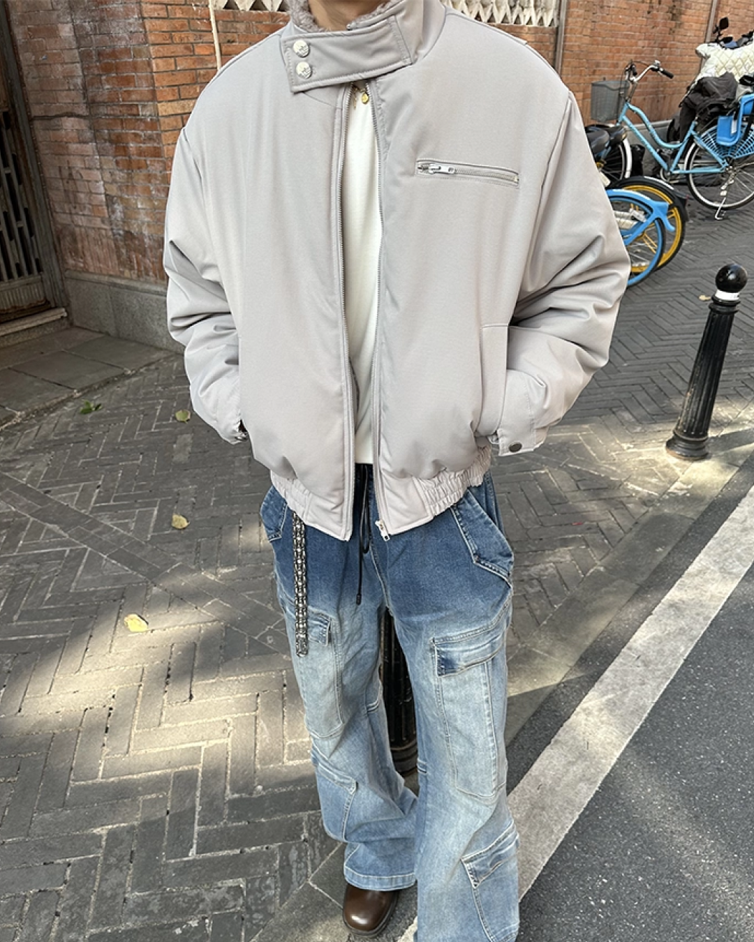 カラーボア短丈ジャケット B0067