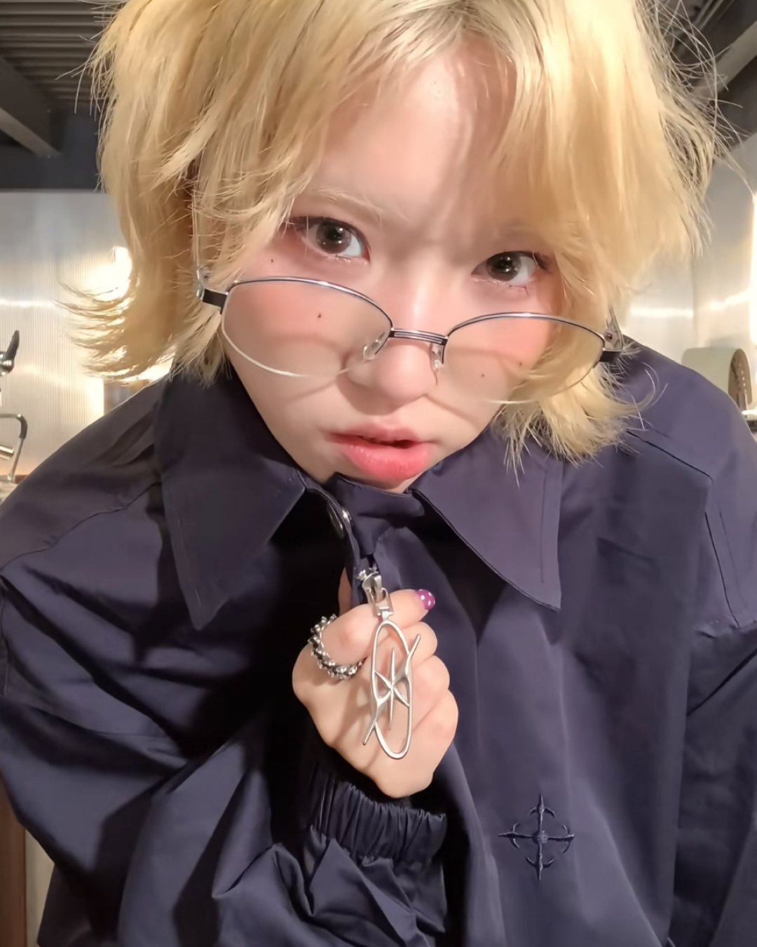 クロスデザインジップジャケット B0068