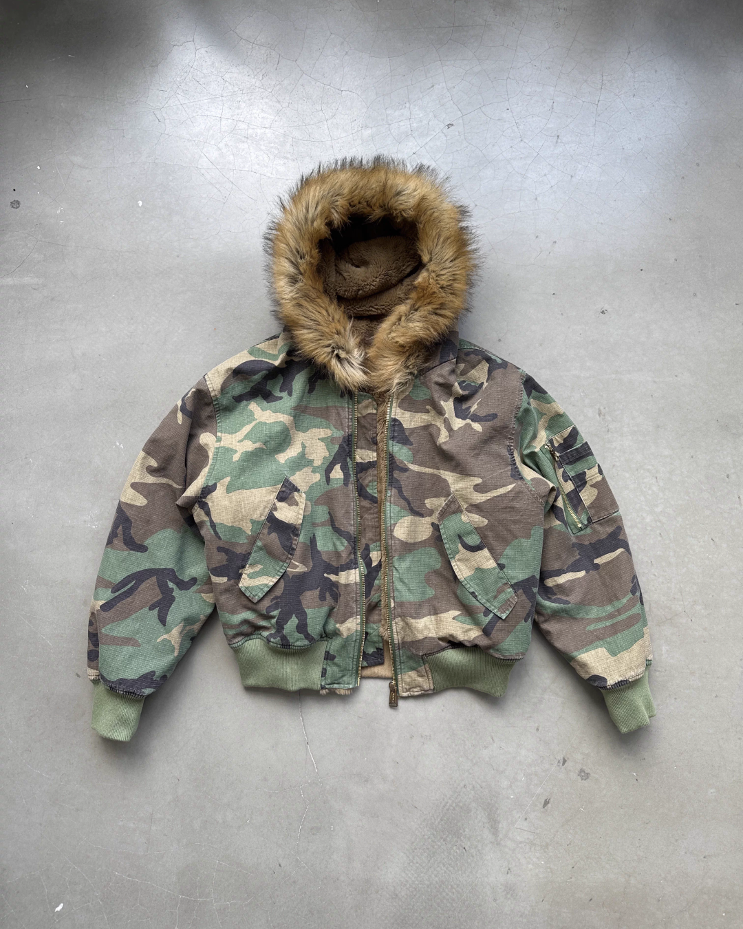 短丈リバーシブル迷彩ファージャケット B0069