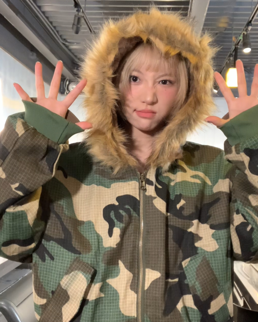 短丈リバーシブル迷彩ファージャケット B0069