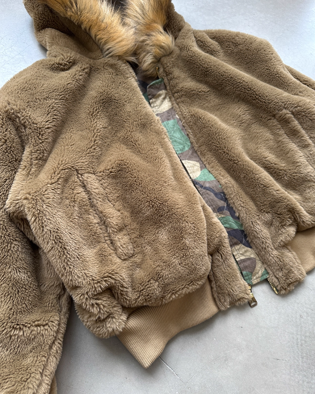 短丈リバーシブル迷彩ファージャケット B0069