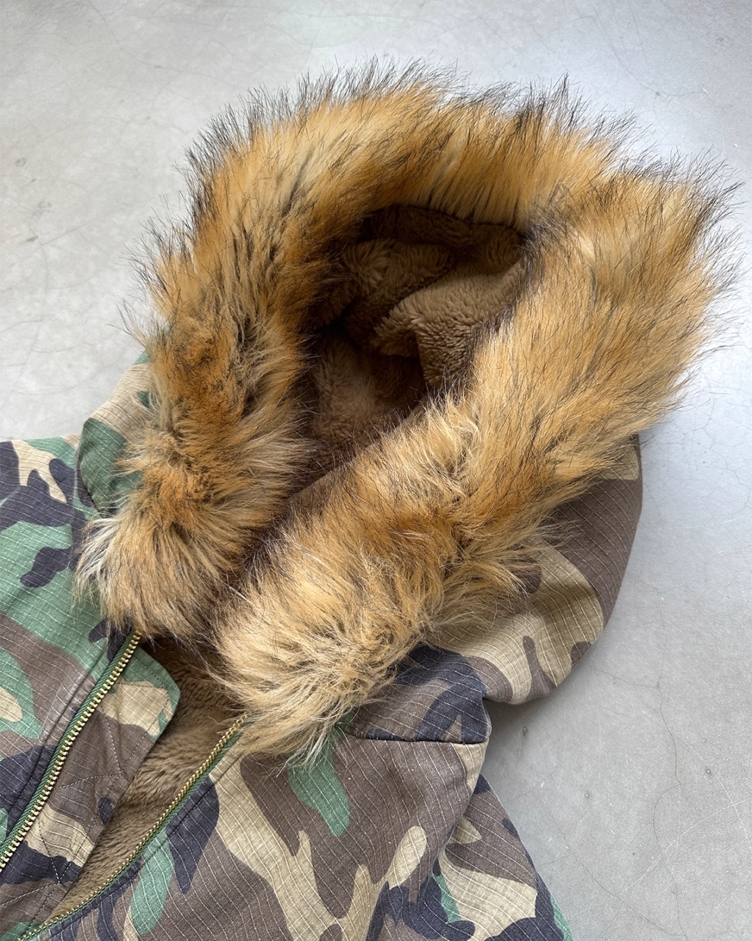 短丈リバーシブル迷彩ファージャケット B0069