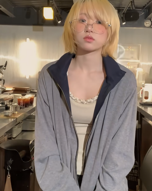 コットンリバーシブルジップジャケット B0072