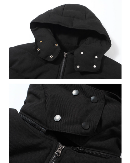 2-way neck button-down jacket B0074