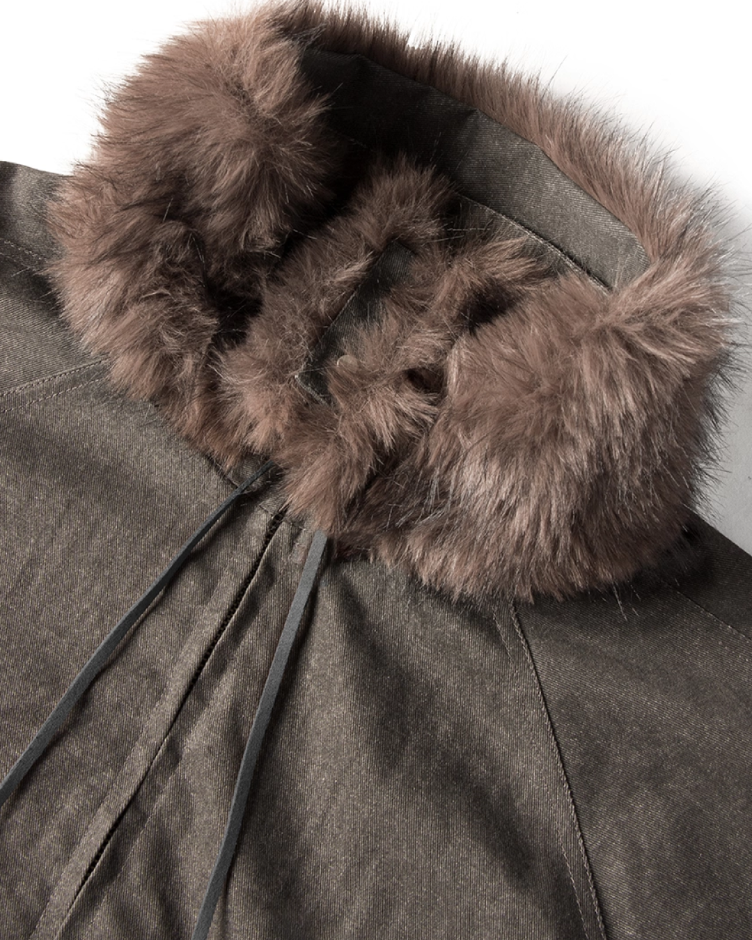 2-way color boa drawstring outerwear B0075