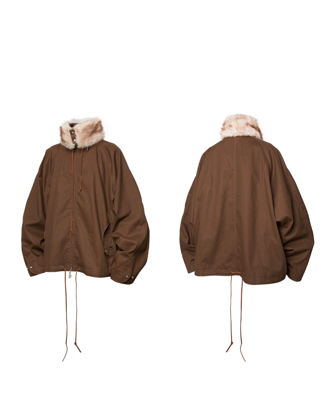 2-way color boa drawstring outerwear B0075