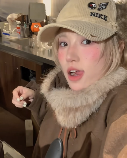 2-way color boa drawstring outerwear B0075