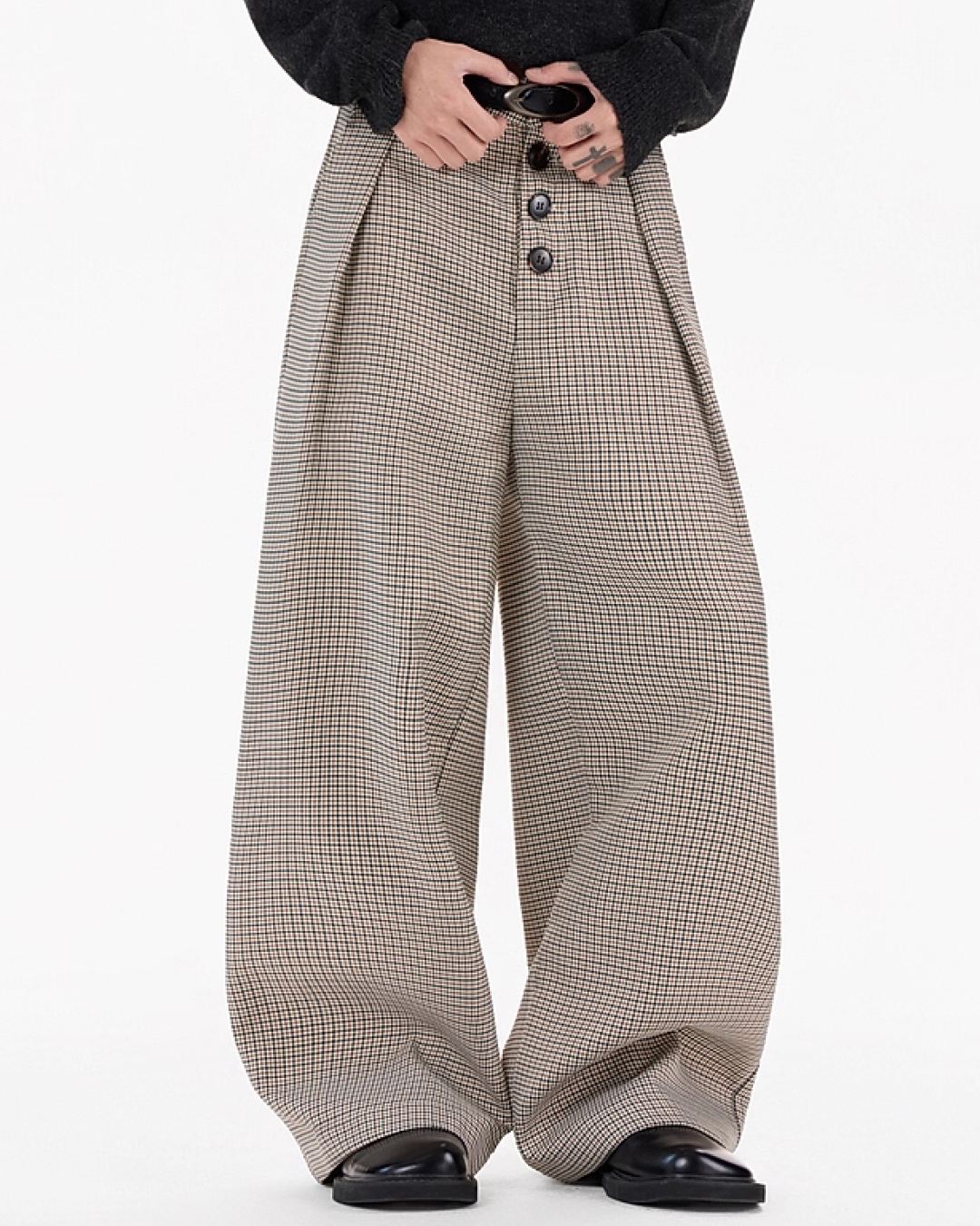 ボタンフライチェックスラックス B0082