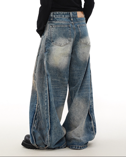 ヘビーウォッシュワイドバルーンデニムパンツ B0083