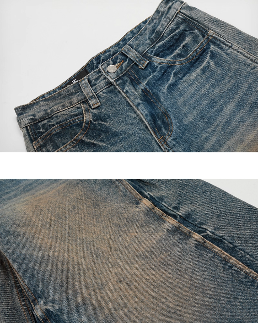 ヘビーウォッシュワイドバルーンデニムパンツ B0083