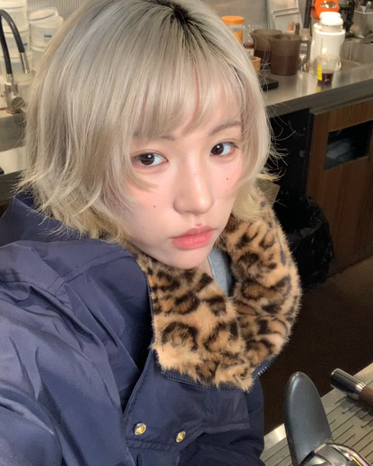 レオパード裏ボアキルティングジャケット B0084