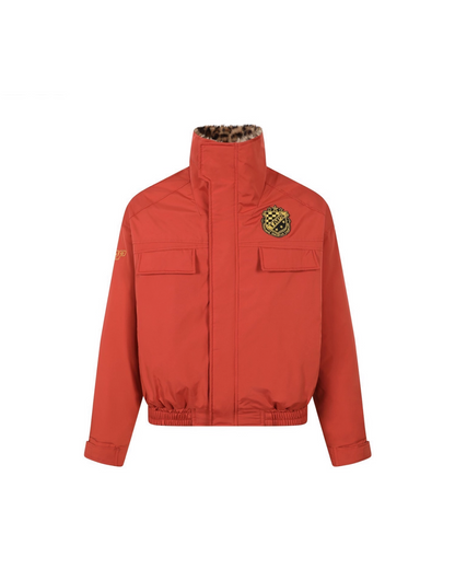 レオパード裏ボアキルティングジャケット B0084