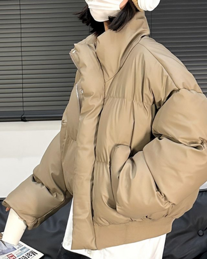 短丈ハイネックパデッドジャケット B0087