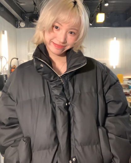 短丈ハイネックパデッドジャケット B0087