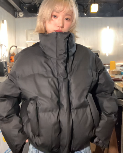 短丈ハイネックパデッドジャケット B0087