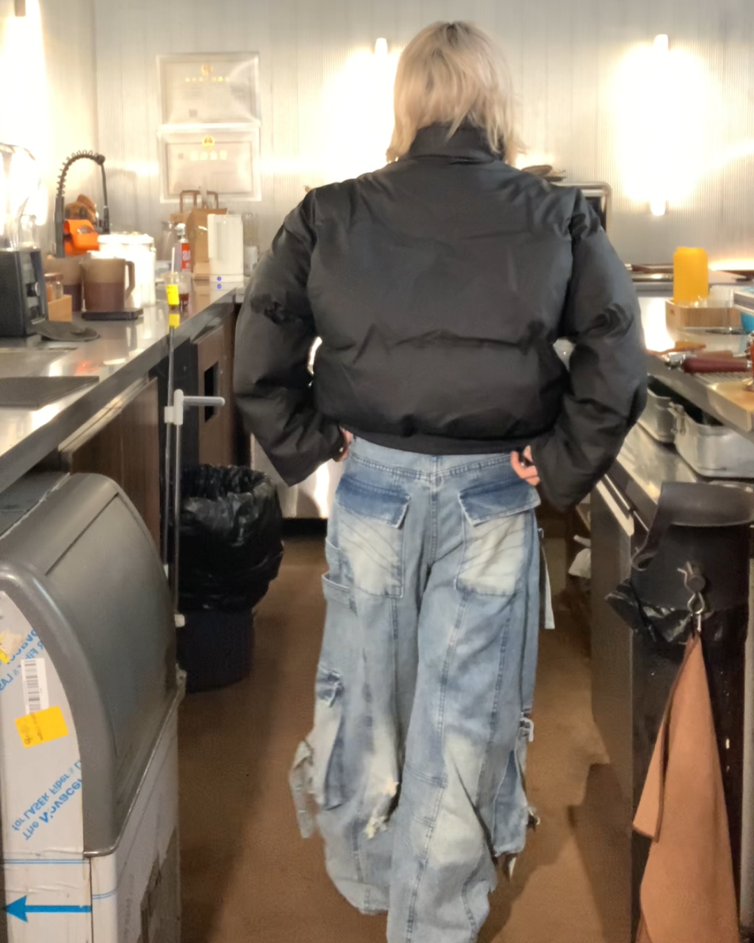 短丈ハイネックパデッドジャケット B0087