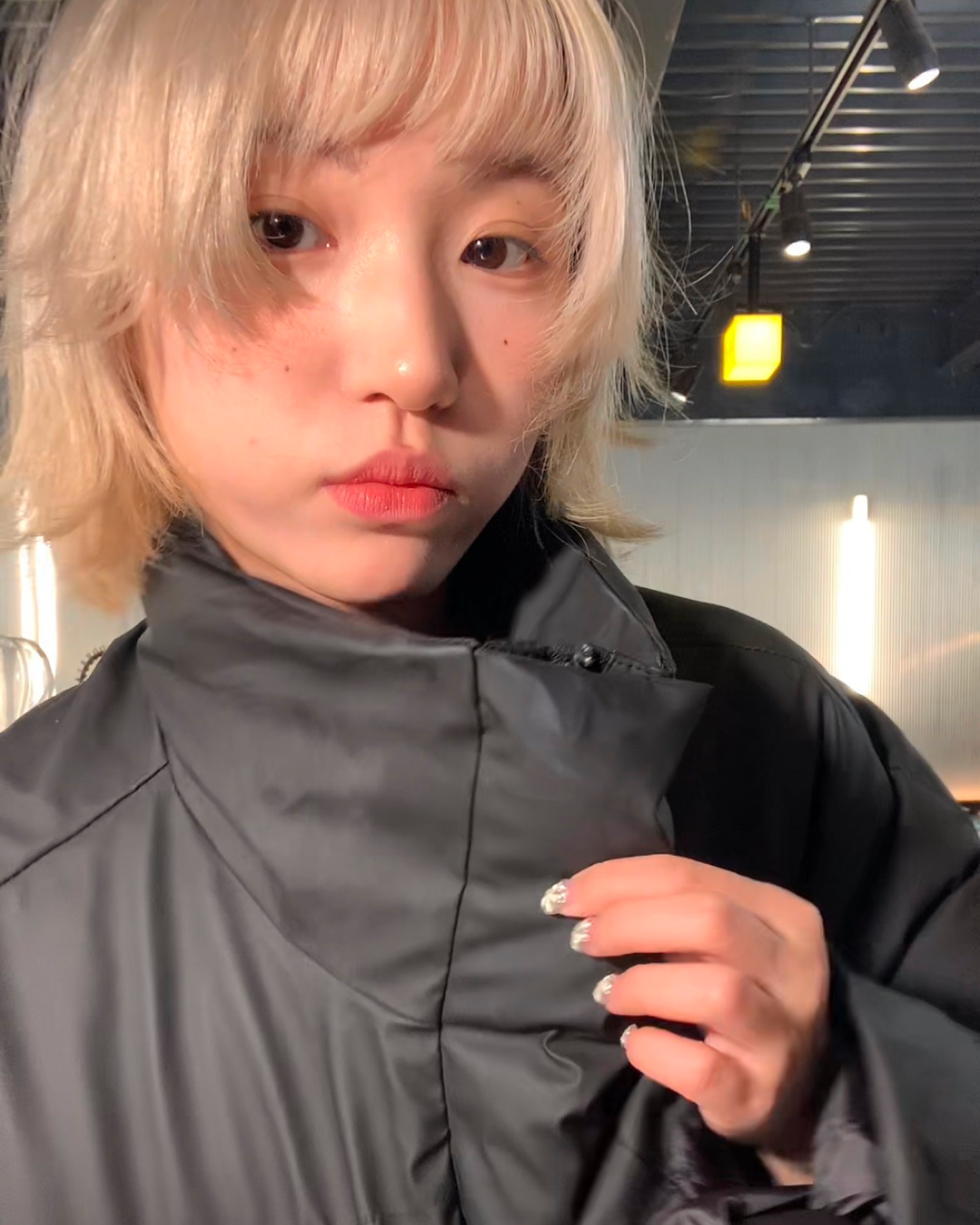 短丈ハイネックパデッドジャケット B0087