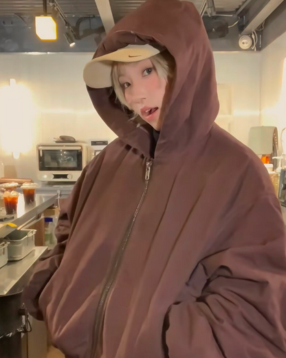 短丈ジップフードジャケット B0090