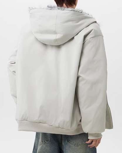 ジップフードファージャケット B0092