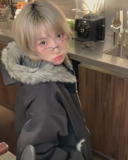 ジップフードファージャケット B0092