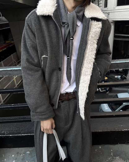 短丈ジップボタンファージャケット B0093