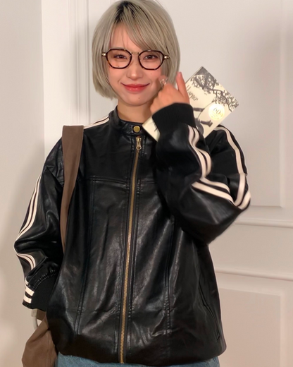 ヴィンテージラインPUレザージャケット B0096