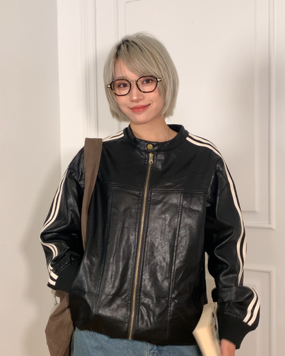 ヴィンテージラインPUレザージャケット B0096