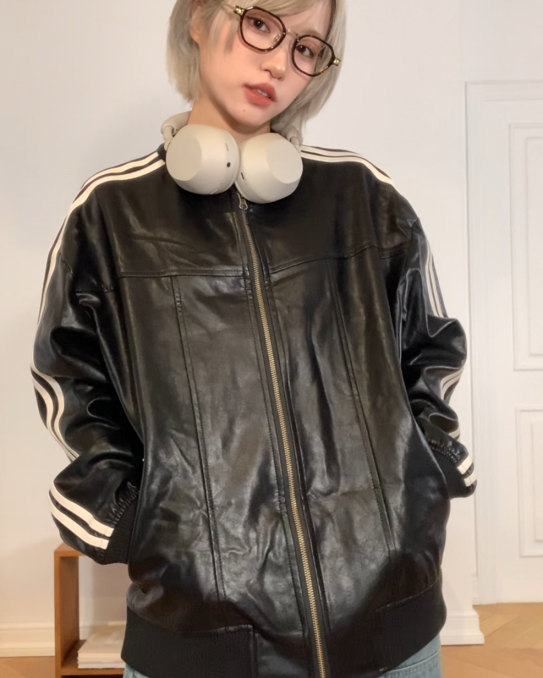 ヴィンテージラインPUレザージャケット B0096