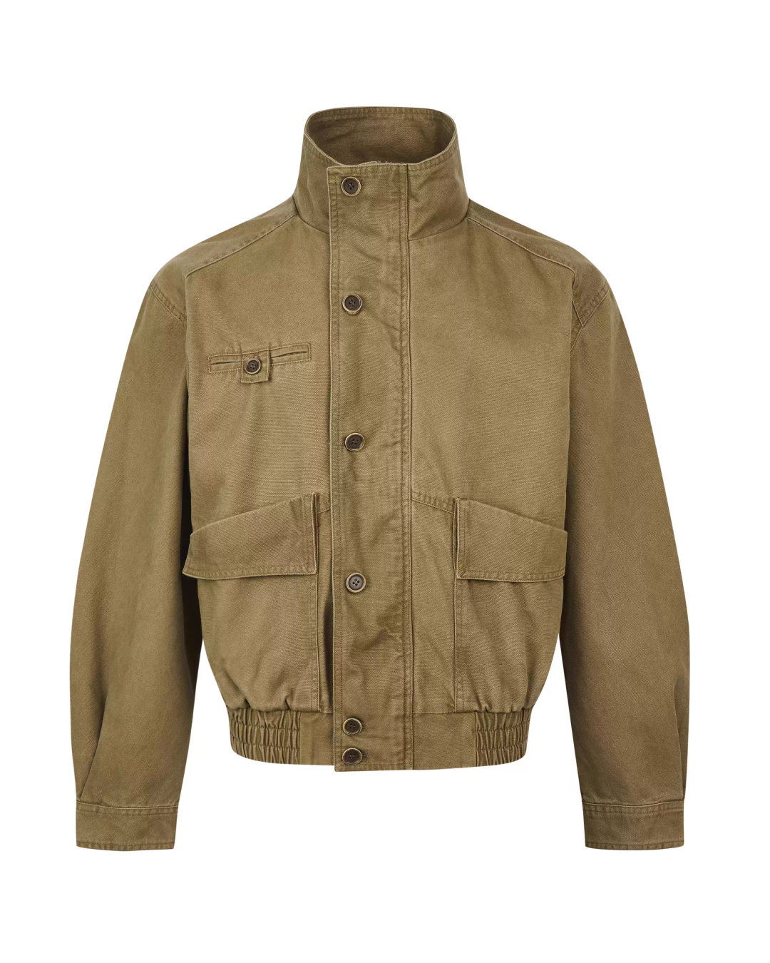 ジップボタンハイネックアウター B0101