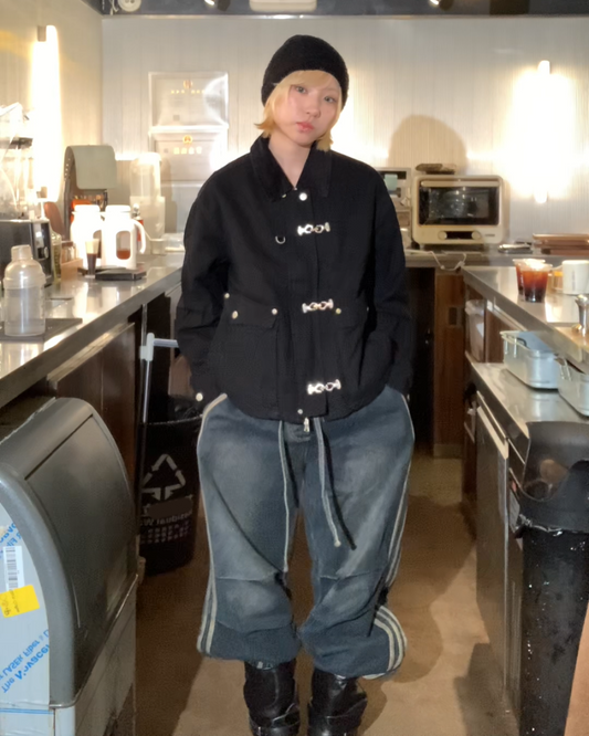 ドローコードサイドラインデニムパンツ B0077