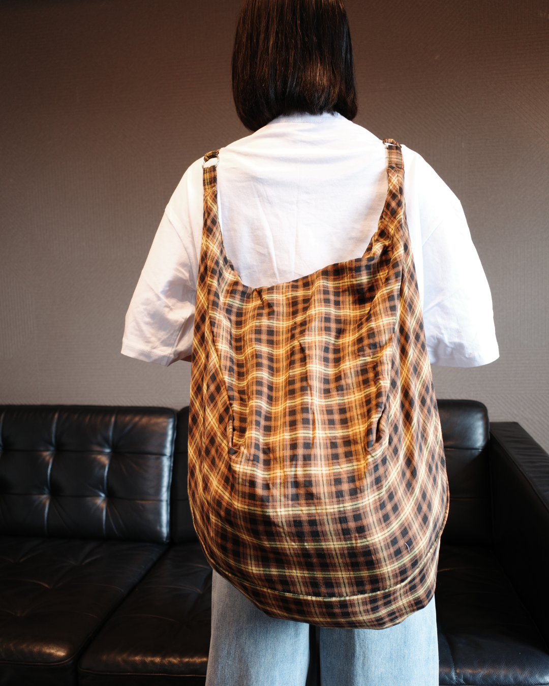 3wayジップチェックバッグ EM0003