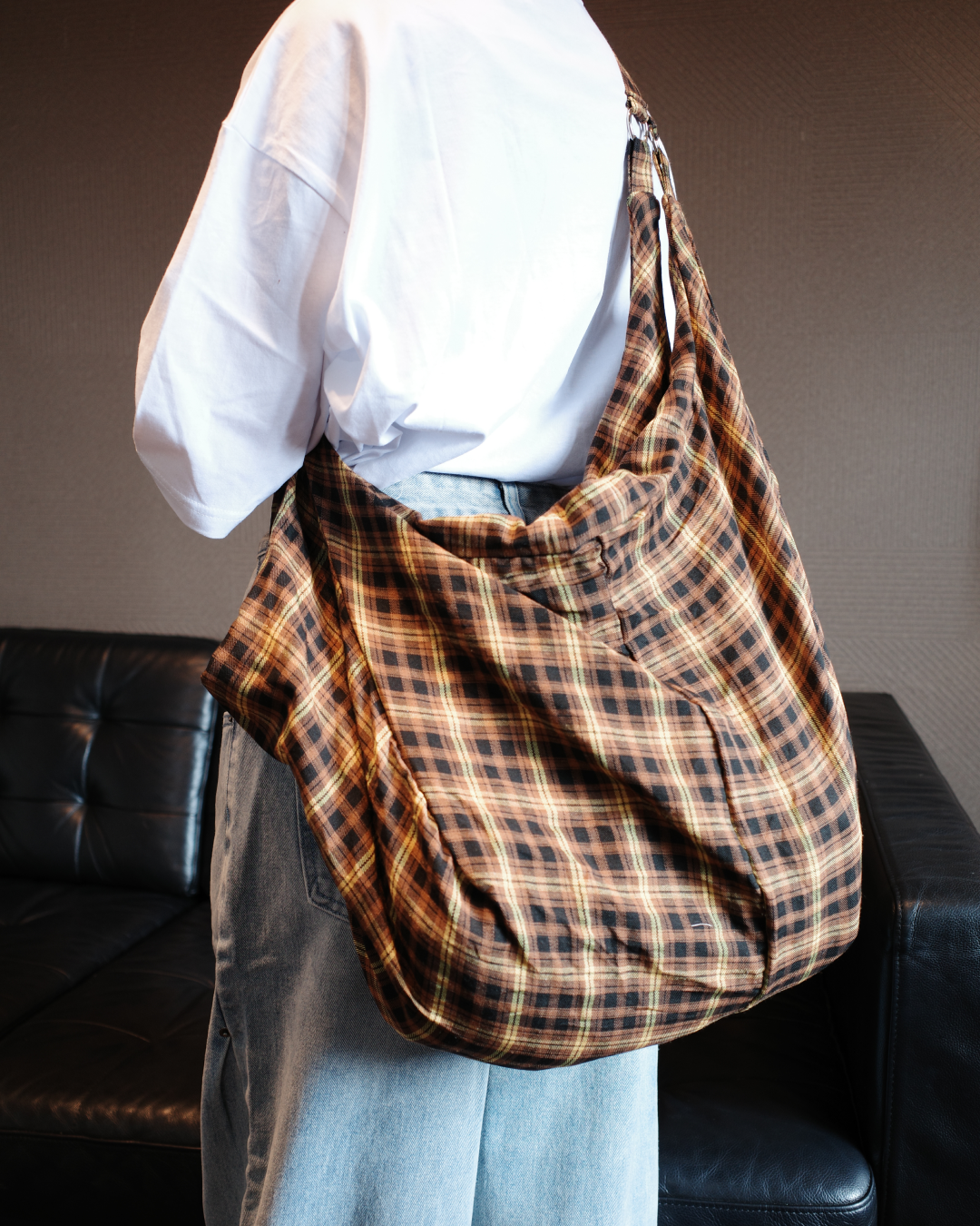 3wayジップチェックバッグ EM0003