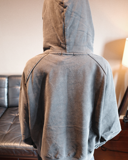 フェードレタリングプルオーバーパーカー EM0005