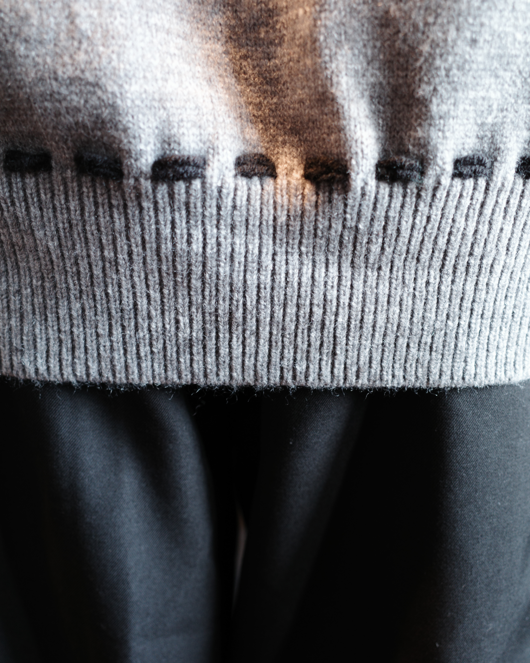 ステッチボタンニットパーカー EM0007