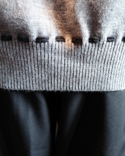 ステッチボタンニットパーカー EM0007