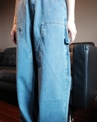 ダブルニーデニムパンツ EM0009