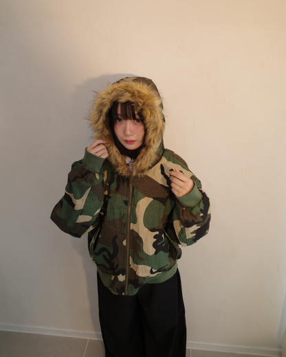 リバーシブル迷彩ファージャケット EM0013