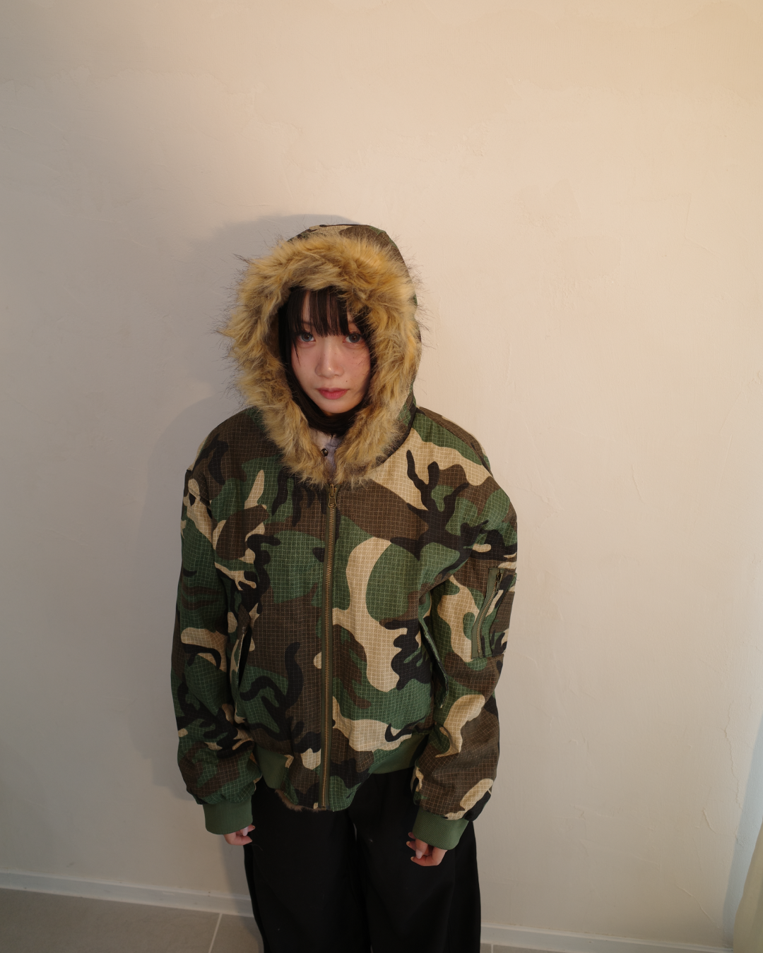 リバーシブル迷彩ファージャケット EM0013