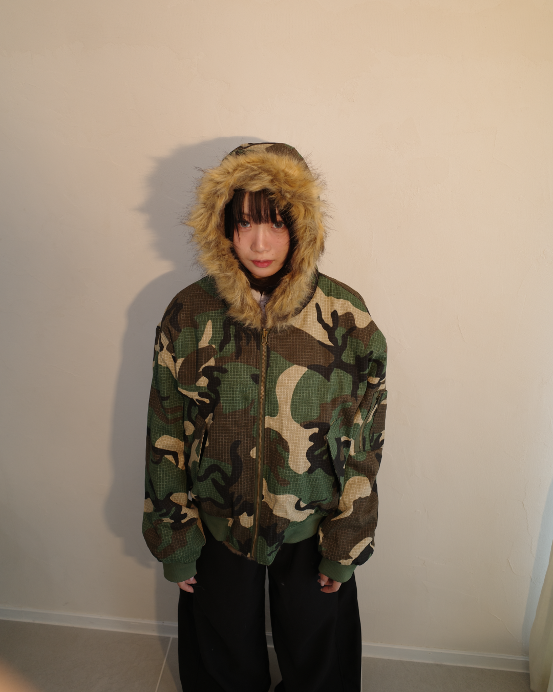 リバーシブル迷彩ファージャケット EM0013