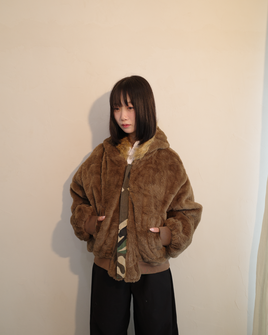 リバーシブル迷彩ファージャケット EM0013