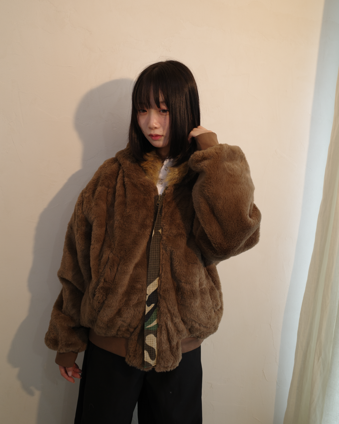 リバーシブル迷彩ファージャケット EM0013